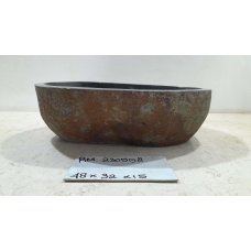Раковина из речного камня 48х32х15 (RM230558)