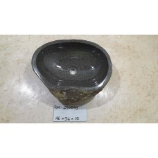 Раковина из речного камня 46х36х15 (RM230559)