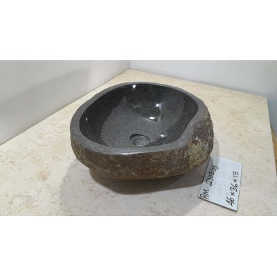 Раковина из речного камня 46х36х15 (RM230559)
