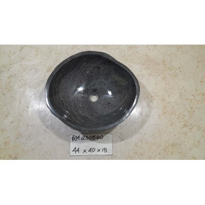 Раковина из речного камня 44х40х15 (RM230560)