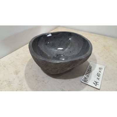 Раковина из речного камня 44х40х15 (RM230560)