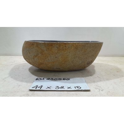 Раковина из речного камня 44х32х15 (RM230562)