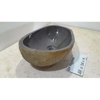 Раковина из речного камня 44х32х15 (RM230562)