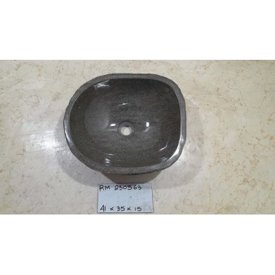 Раковина из речного камня 41х35х15 (RM230563)