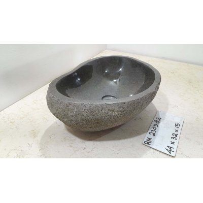 Раковина из речного камня 44х32х15 (RM230582)