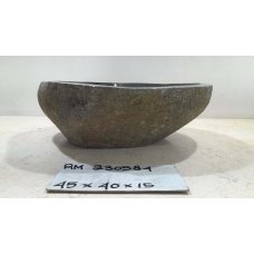 Раковина из речного камня 45х40х15 (RM230584)