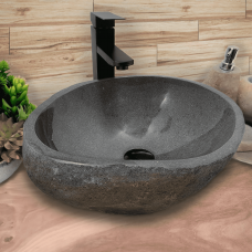 Раковина из речного камня 45х40х15 (RM230584)