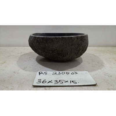 Раковина из речного камня 36х35х15 (RS230503)