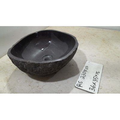 Раковина из речного камня 36х35х15 (RS230503)