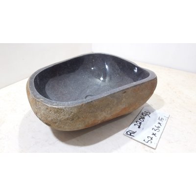 Раковина из речного камня 52х36х15