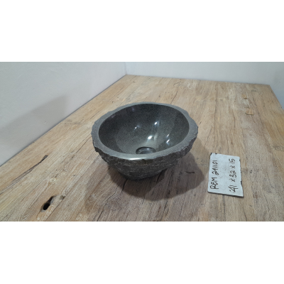 Раковина из речного камня 41х32х15 (REM241101)