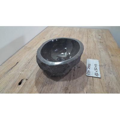 Раковина из речного камня 42х32х15 (REM241102)