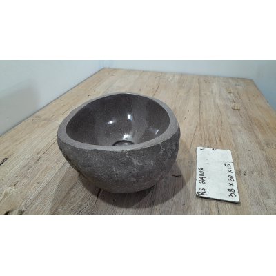 Раковина из речного камня 38х30х15 (RS241102)