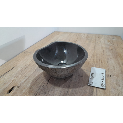 Раковина из речного камня 37х32х15 (RS241104)