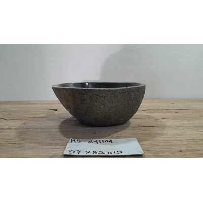Раковина из речного камня 37х32х15 (RS241104)