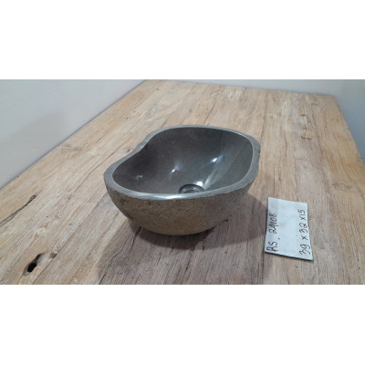 Раковина из речного камня 39х32х15 (RS241108)