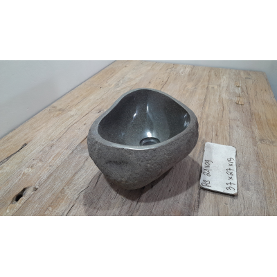 Раковина из речного камня 37х27х15 (RS241109)