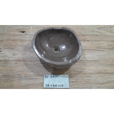 Раковина из речного камня 38х34х15 (RS241110)